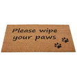 Dörrmatta 'Please Wipe Your Paws' 45x75cm