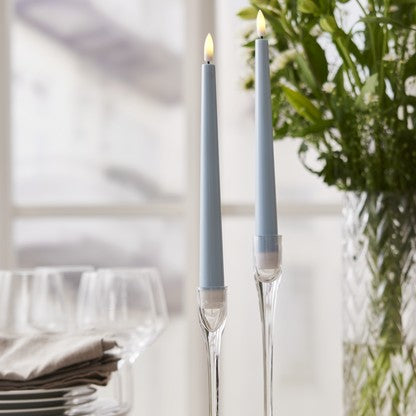 LED Kronljus 'Flamme Candy' Blå 2-pack
