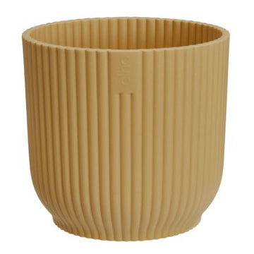 Vibes 'Fold Round' Ytterkruka med hjul, 35cm - Butter Yellow