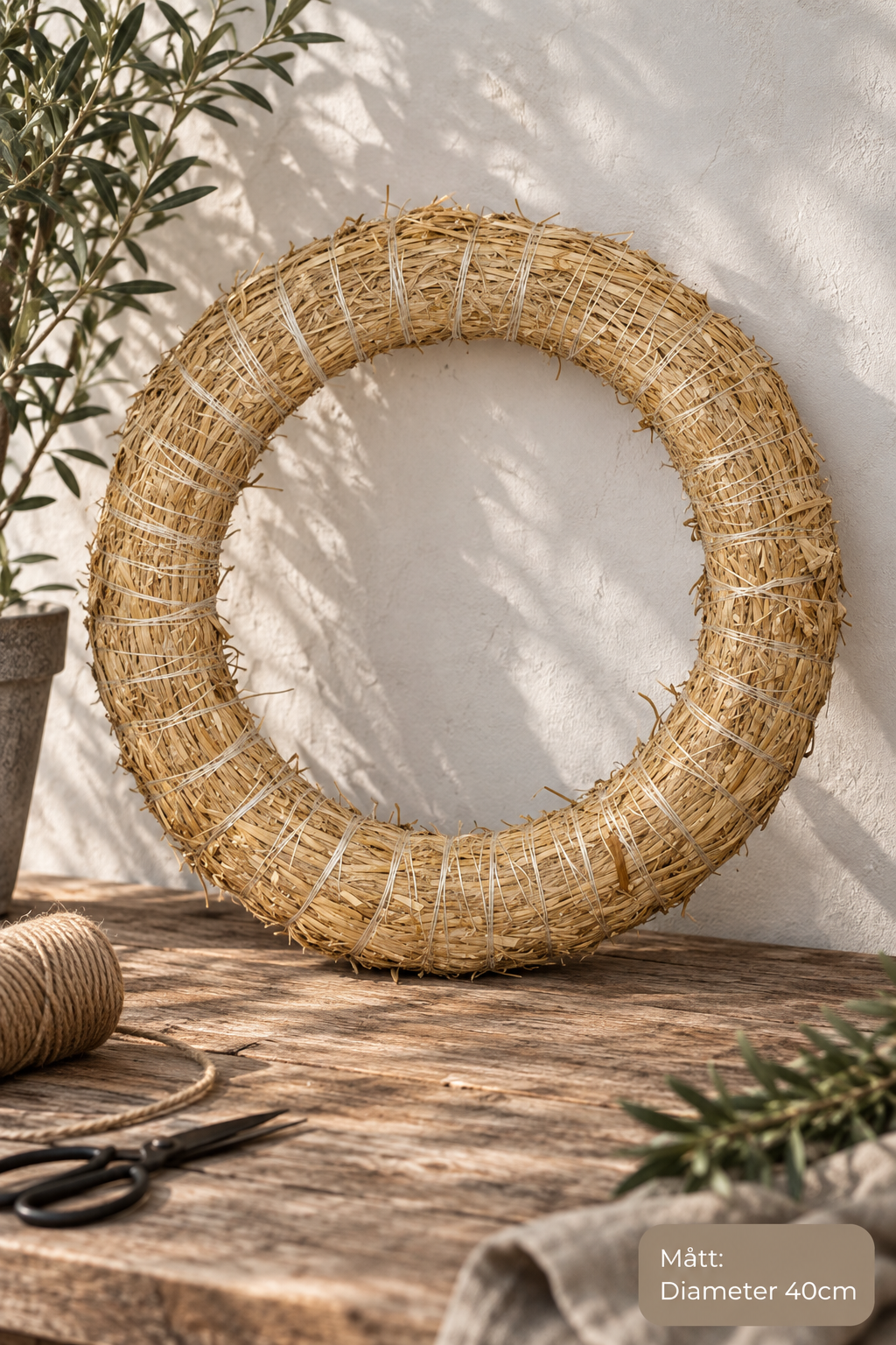 Halmstomme Natur 40cm