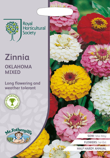 RHS Zinnia 'Oklahoma' Mix