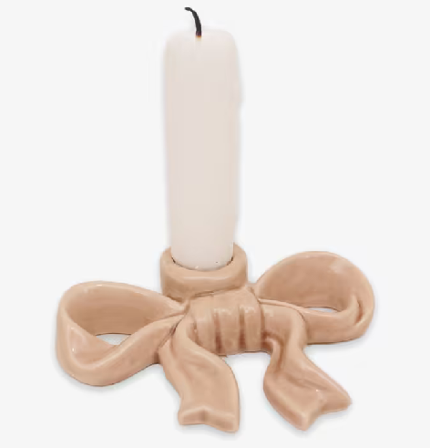 Ljusstake Rosett 'Fenja' Beige