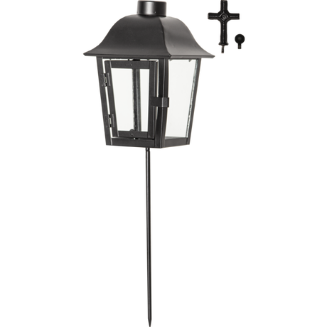 LED Gravlykta Serene Svart med utbytbar topp