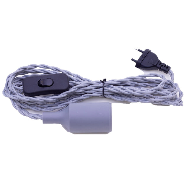 Lamphållare E27 'HELIX' Grå