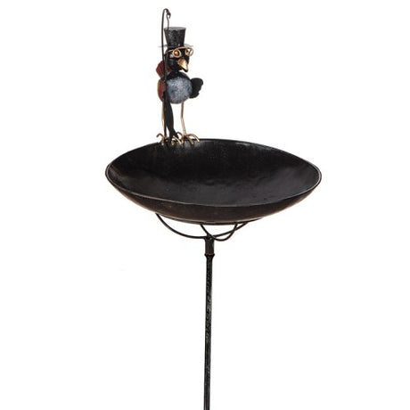 Fågelbad i Plår med Fågel D25x120cm