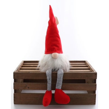 Tomte Sittande Röd
