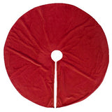 Julgransmatta 'Velour' L - Röd