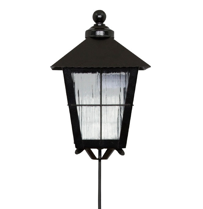 Gravlykta på pinne Svart H20cm