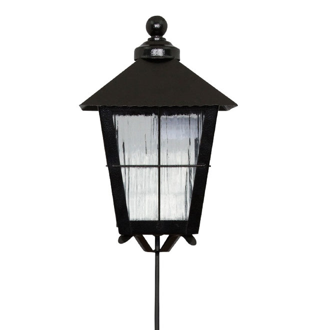 Gravlykta på pinne Svart H20cm