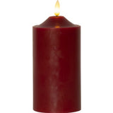 LED Blockljus 'Flamme' Röd H17cm