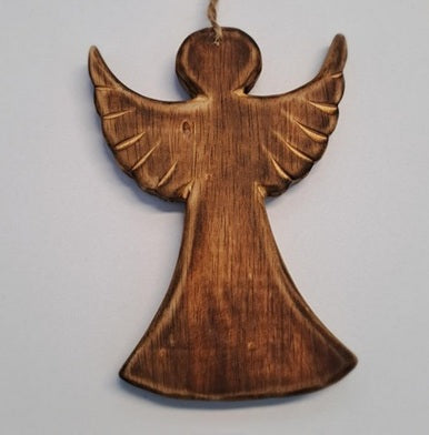 Ängel Hängande Brun 16cm