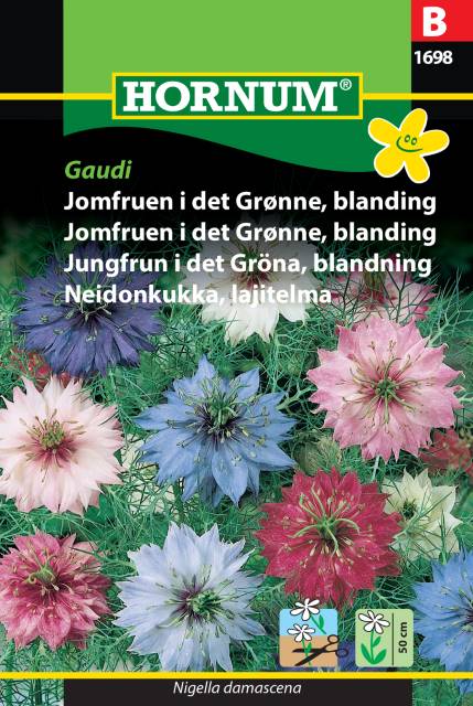 Jungfrun i det Gröna Mix 'Gaudi' frö