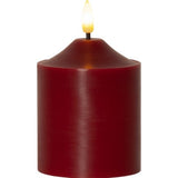 LED Blockljus 'Flamme' Röd H12cm