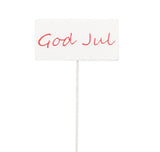 Sticks Skylt 'God Jul' H18cm