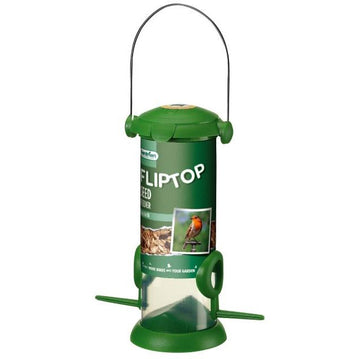 Gardman 'Flip Top' Foderautomat till frö 20cm - Grön