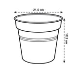 Green Basics Growpot 21cm - Living Black