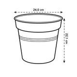 Green Basics Growpot 24cm - Leaf Green