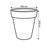 Green Basics Top Planter 30cm - Cotton White