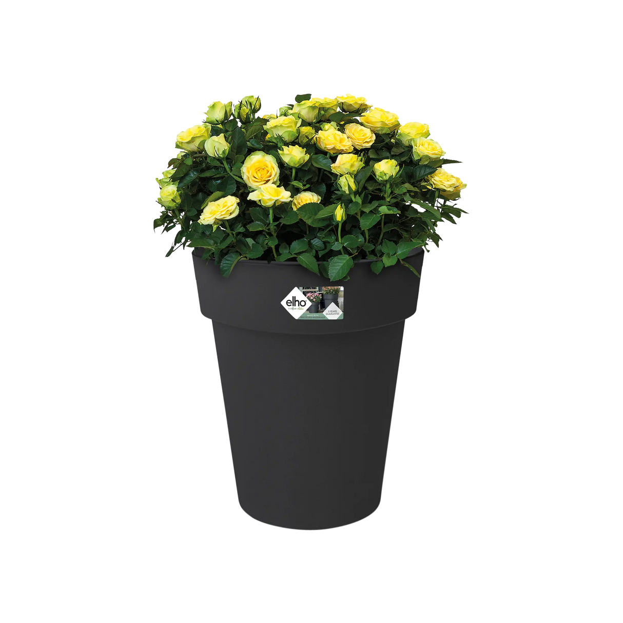 Green Basics Top Planter High 35cm - Living Black