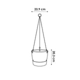Greenville 'Hanging Basket' 24cm - White