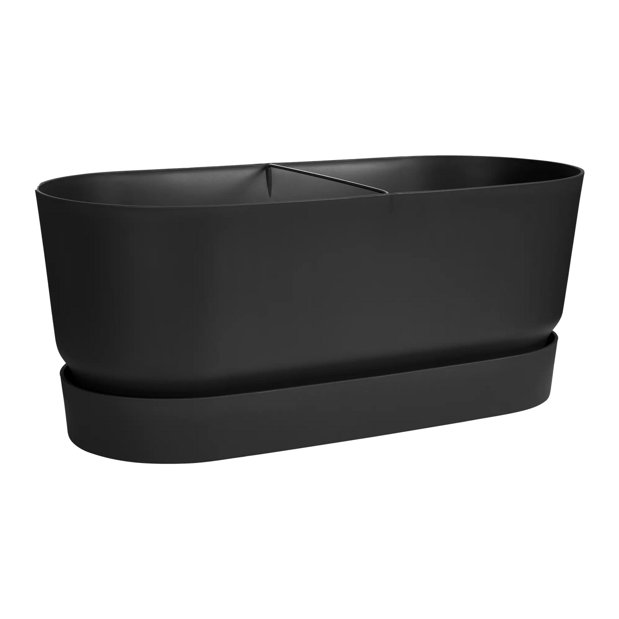 Greenville Terrace Blomlåda med hjul 60cm - Living Black