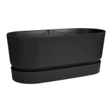 Greenville Terrace Blomlåda med hjul 60cm - Living Black