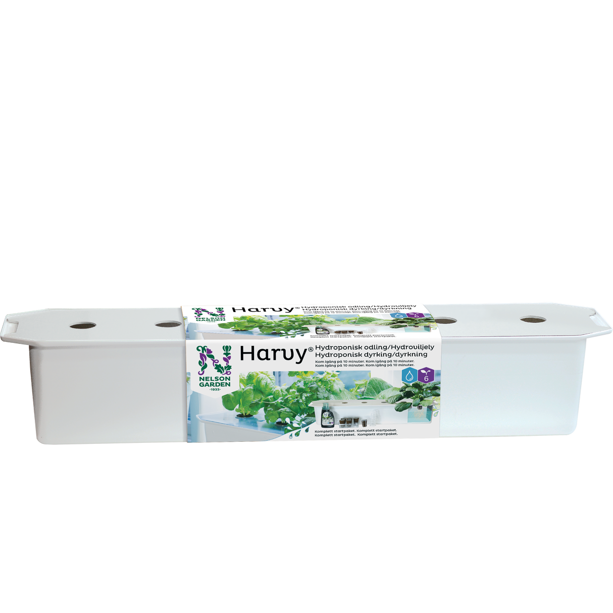 Hydroponisk odling 'Harvy- 6' Startkit - Vit