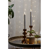 LED Antikljus 2-pack Flamme Rustic Vit 25 cm