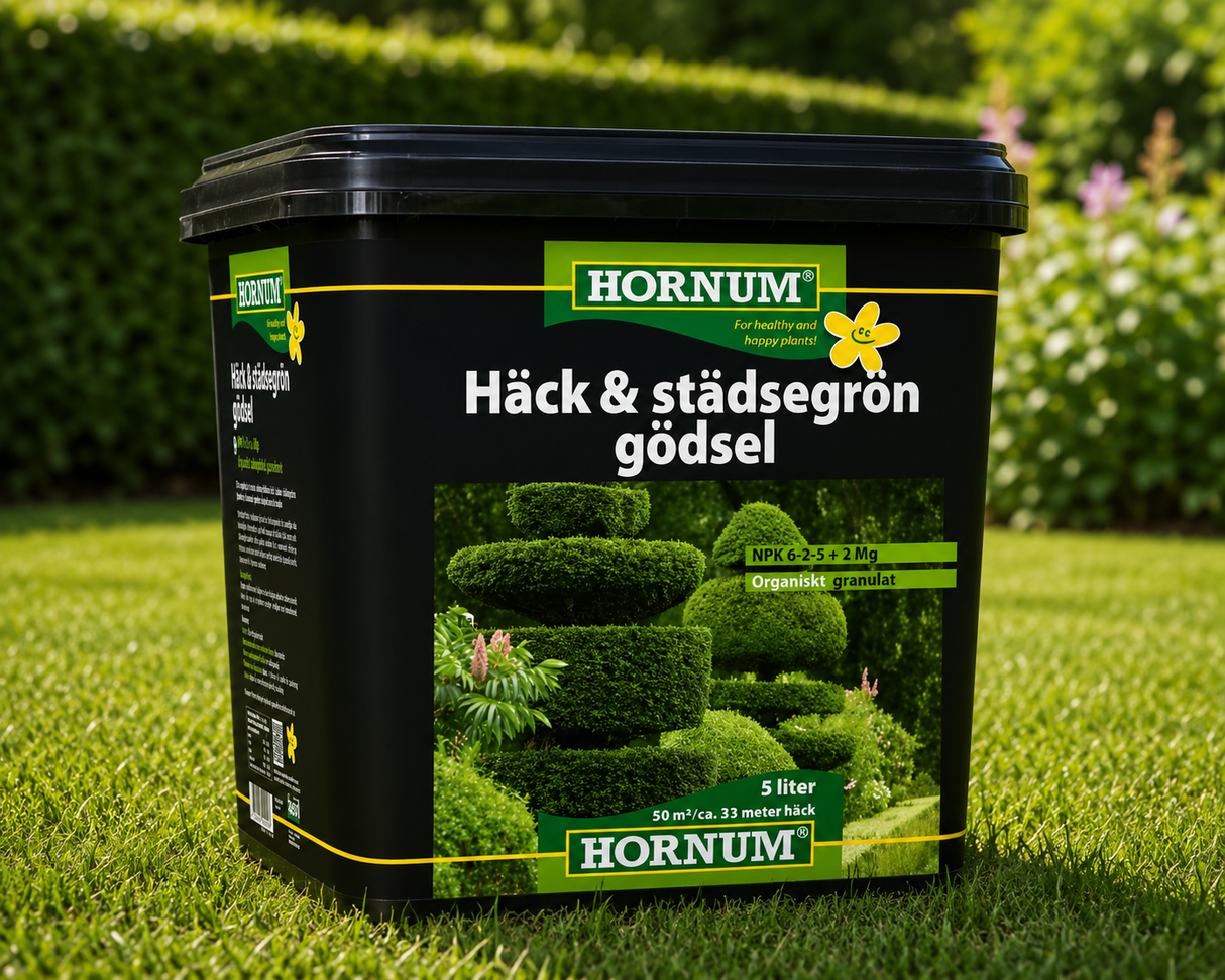 HORNUM Häck- och städsegrön gödsel 5 liter