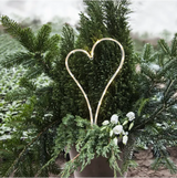 LED Gravljus Decorationheart Vit 21x39 cm