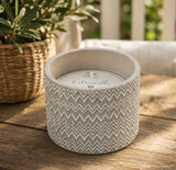 Ljus i cement 'Citronella' - Zig Zag