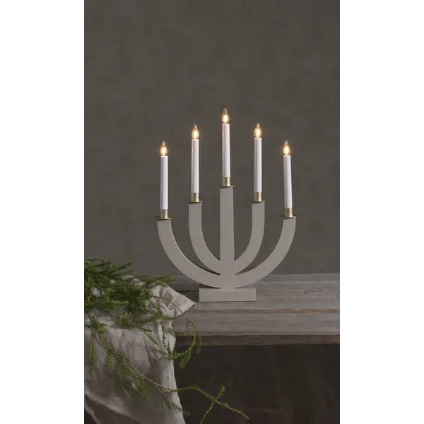 Ljusstake Eli Beige 5L