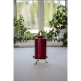 LED Blockljus Flamme Top Röd 7,5x17 cm