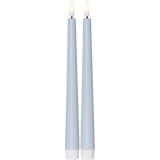 LED Antikljus 2-pack Flamme Candy Blå 26 cm