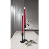 LED Antikljus 2-pack Flamme Slim Röd 28,5 cm