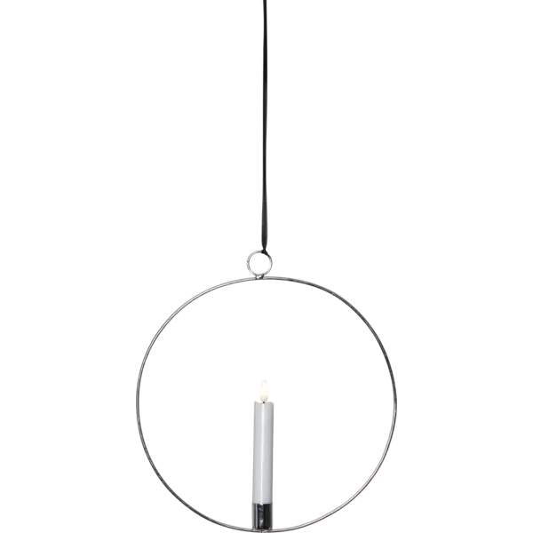 Inomhusdekoration Flamme Ring Silver hängande 30 cm