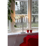 Ljusstake Kristina Vit metall 7L