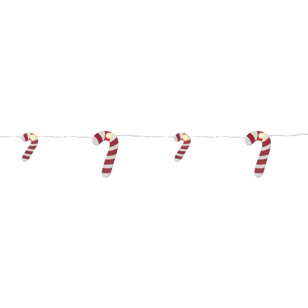 Ljusslinga CandyCane 10L BO