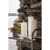 LED Ljus Flamme Rak Vit 10x27,5 cm
