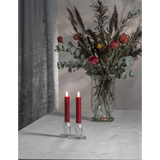 LED Antikljus 2-pack Flamme Rustic Röd 15 cm