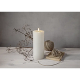 LED Blockljus Flamme Flow Big Vit 10x27,5 cm