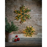 Krans Snowflake Grön 40 cm 24 L ww BO