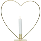Inomhusdekoration Flamme Heart Mässing bord 28 cm
