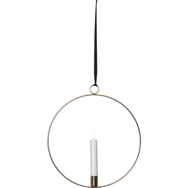 Inomhusdekoration Flamme Ring Mässing hängande 30 cm