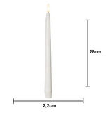 LED Antikljus 2-pack Flamme Slim Outdoor Vit 28 cm