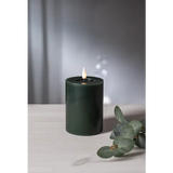 LED Blockljus Flamme Flow Grön 7,5x12,5 cm