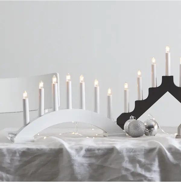 Ljusstake Bea Vit båge 7L