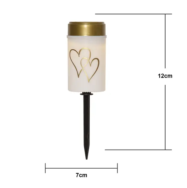 Gravljus Solcell 'Hearty' Vit