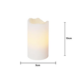 LED Blockljus 4-pack Advent Vit 5x10 cm