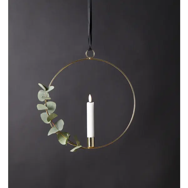 Inomhusdekoration Flamme Ring Mässing hängande 30 cm